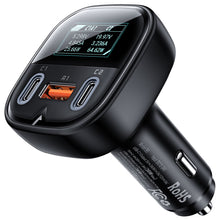Заредете изображение във визуализатора на галерията – Acefast car charger 101W 2x USB Type C / USB, PPS, Power Delivery, Quick Charge 4.0, AFC, FCP black (B5) - TopMag
