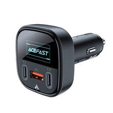Заредете изображение във визуализатора на галерията – Acefast car charger 101W 2x USB Type C / USB, PPS, Power Delivery, Quick Charge 4.0, AFC, FCP black (B5) - TopMag
