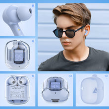 Заредете изображение във визуализатора на галерията – Acefast in -ear wireless headphones TWS Bluetooth light blue (T6 ice blue) - TopMag
