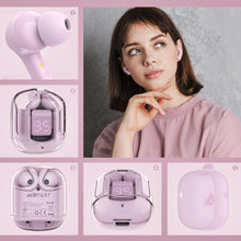 Заредете изображение във визуализатора на галерията – Acefast in -ear wireless headphones TWS Bluetooth pink (T6 pink lotus) - TopMag
