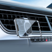 Заредете изображение във визуализатора на галерията – Acefast Magnetic Car Phone Holder for Ventilation Grille Gray (D16 gray) - TopMag
