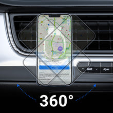 Заредете изображение във визуализатора на галерията – Acefast Magnetic Car Phone Holder for Ventilation Grille Gray (D16 gray) - TopMag
