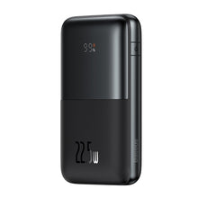 Заредете изображение във визуализатора на галерията – Baseus Baseus Pro 20000mAh 22.5W Black Powerbank with USB Type A - USB Type C 3A 0.3m cable (PPBD030001) - TopMag
