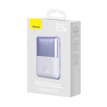 Заредете изображение във визуализатора на галерията – Baseus Baseus Pro 20000mAh 22.5W Powerbank Violet with USB Type A - USB Type C 3A 0.3m cable (PPBD030005) - TopMag

