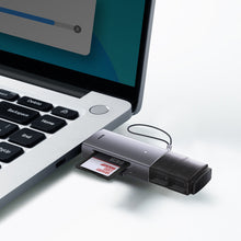 Заредете изображение във визуализатора на галерията – Baseus Lite Series USB-A &amp; Type-C to SD/TF Card Reader Grey - TopMag
