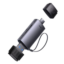 Заредете изображение във визуализатора на галерията – Baseus Lite Series USB-A &amp; Type-C to SD/TF Card Reader Grey - TopMag
