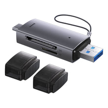 Заредете изображение във визуализатора на галерията – Baseus Lite Series USB-A &amp; Type-C to SD/TF Card Reader Grey - TopMag

