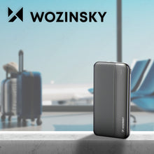 Заредете изображение във визуализатора на галерията – Wozinsky powerbank 10000mAh 2 x USB black (WPBBK1) - TopMag
