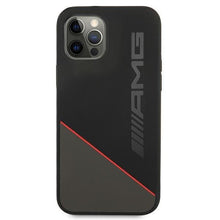 Заредете изображение във визуализатора на галерията – AMG AMHCP12MRGDBK iPhone 12/12 Pro czarny/black hardcase Silicone Two Tones - TopMag
