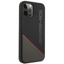 Заредете изображение във визуализатора на галерията – AMG AMHCP12MRGDBK iPhone 12/12 Pro czarny/black hardcase Silicone Two Tones - TopMag
