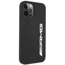 Заредете изображение във визуализатора на галерията – AMG AMHCP12MSGLBGN iPhone 12/12 Pro czarny/black hardcase Silicone Big Logo - TopMag
