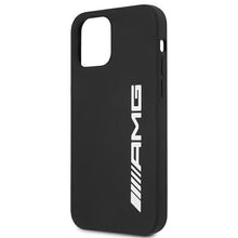 Заредете изображение във визуализатора на галерията – AMG AMHCP12MSGLBGN iPhone 12/12 Pro czarny/black hardcase Silicone Big Logo - TopMag
