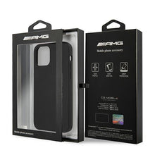 Заредете изображение във визуализатора на галерията – AMG AMHCP12MSGLBGN iPhone 12/12 Pro czarny/black hardcase Silicone Big Logo - TopMag
