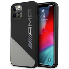 Заредете изображение във визуализатора на галерията – AMG AMHCP12MWGDBK iPhone 12/12 Pro szary/grey hardcase Silicone Two Tones - TopMag

