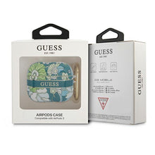 Заредете изображение във визуализатора на галерията – Guess GUA3HHFLN AirPods 3 cover zielony/green Flower Strap Collection - TopMag
