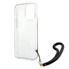 Заредете изображение във визуализатора на галерията – Guess GUHCP13LHFLSB iPhone 13 Pro / 13 6,1" niebieski/blue hardcase Flower Strap - TopMag
