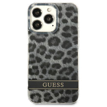 Заредете изображение във визуализатора на галерията – Guess GUHCP13LHSLEOK iPhone 13 Pro / 13 6,1" szary/grey hardcase Leopard - TopMag
