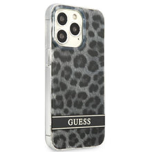 Заредете изображение във визуализатора на галерията – Guess GUHCP13LHSLEOK iPhone 13 Pro / 13 6,1" szary/grey hardcase Leopard - TopMag
