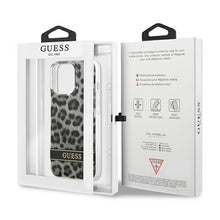Заредете изображение във визуализатора на галерията – Guess GUHCP13LHSLEOK iPhone 13 Pro / 13 6,1" szary/grey hardcase Leopard - TopMag
