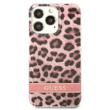 Заредете изображение във визуализатора на галерията – Guess GUHCP13LHSLEOP iPhone 13 Pro / 13 6,1" różowy/pink hardcase Leopard - TopMag
