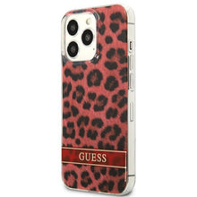 Заредете изображение във визуализатора на галерията – Guess GUHCP13LHSLEOR iPhone 13 Pro / 13 6,1" czerwony/red hardcase Leopard - TopMag
