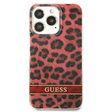 Заредете изображение във визуализатора на галерията – Guess GUHCP13LHSLEOR iPhone 13 Pro / 13 6,1" czerwony/red hardcase Leopard - TopMag
