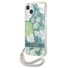 Заредете изображение във визуализатора на галерията – Guess GUHCP13MHFLSN iPhone 13 6,1" zielony/green hardcase Flower Strap - TopMag
