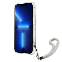 Заредете изображение във визуализатора на галерията – Guess GUHCP13MHFLSN iPhone 13 6,1" zielony/green hardcase Flower Strap - TopMag
