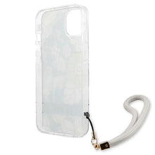 Заредете изображение във визуализатора на галерията – Guess GUHCP13MHFLSN iPhone 13 6,1" zielony/green hardcase Flower Strap - TopMag
