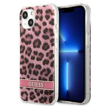 Заредете изображение във визуализатора на галерията – Guess GUHCP13MHSLEOP iPhone 13 6,1" różowy/pink hardcase Leopard - TopMag

