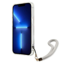 Заредете изображение във визуализатора на галерията – Guess GUHCP13SHFLSU iPhone 13 mini 5,4" fioletowy/purple hardcase Flower Strap - TopMag
