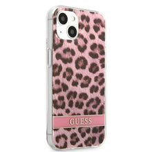 Заредете изображение във визуализатора на галерията – Guess GUHCP13SHSLEOP iPhone 13 mini 5,4" różowy/pink hardcase Leopard - TopMag

