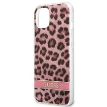 Заредете изображение във визуализатора на галерията – Guess GUHCP13SHSLEOP iPhone 13 mini 5,4" różowy/pink hardcase Leopard - TopMag
