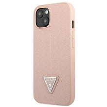 Заредете изображение във визуализатора на галерията – Guess GUHCP13SPSATLP iPhone 13 mini 5,4" różowy/pink hardcase SaffianoTriangle Logo - TopMag
