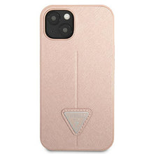 Заредете изображение във визуализатора на галерията – Guess GUHCP13SPSATLP iPhone 13 mini 5,4" różowy/pink hardcase SaffianoTriangle Logo - TopMag
