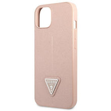Заредете изображение във визуализатора на галерията – Guess GUHCP13SPSATLP iPhone 13 mini 5,4" różowy/pink hardcase SaffianoTriangle Logo - TopMag
