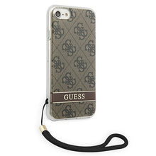 Заредете изображение във визуализатора на галерията – Guess GUOHCI8H4STW iPhone SE 2022 / SE 2020 / 7/ 8 brązowy/brown hardcase 4G Print Strap - TopMag
