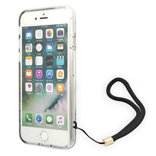 Заредете изображение във визуализатора на галерията – Guess GUOHCI8H4STW iPhone SE 2022 / SE 2020 / 7/ 8 brązowy/brown hardcase 4G Print Strap - TopMag
