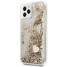 Заредете изображение във визуализатора на галерията – Guess GUOHCN58GLHFLGO iPhone 11 Pro gold/złoty hardcase Glitter Charms - TopMag
