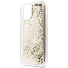 Заредете изображение във визуализатора на галерията – Guess GUOHCN58GLHFLGO iPhone 11 Pro gold/złoty hardcase Glitter Charms - TopMag
