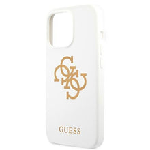 Заредете изображение във визуализатора на галерията – Guess GUHCP13LLS4GGWH iPhone 13 Pro / 13 6,1" biały/white hard case Silicone 4G Logo
