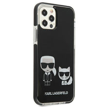 Заредете изображение във визуализатора на галерията – Karl Lagerfeld KLHCP12MTPEKCK iPhone 12/ 12 Pro hardcase czarny/black Karl&amp;Choupette - TopMag
