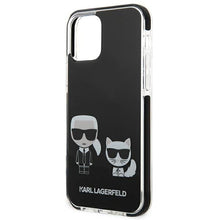 Заредете изображение във визуализатора на галерията – Karl Lagerfeld KLHCP12MTPEKCK iPhone 12/ 12 Pro hardcase czarny/black Karl&amp;Choupette - TopMag
