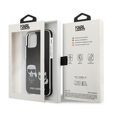Заредете изображение във визуализатора на галерията – Karl Lagerfeld KLHCP12MTPEKCK iPhone 12/ 12 Pro hardcase czarny/black Karl&amp;Choupette - TopMag
