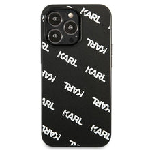 Заредете изображение във визуализатора на галерията – Karl Lagerfeld KLHCP13LPULMBK3 iPhone 13 Pro / 13 6,1" hardcase czarny/black Allover - TopMag
