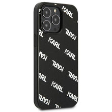 Заредете изображение във визуализатора на галерията – Karl Lagerfeld KLHCP13LPULMBK3 iPhone 13 Pro / 13 6,1" hardcase czarny/black Allover - TopMag
