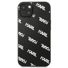 Заредете изображение във визуализатора на галерията – Karl Lagerfeld KLHCP13MPULMBK3 iPhone 13 6,1&quot; hardcase czarny/black Allover - TopMag
