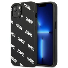 Заредете изображение във визуализатора на галерията – Karl Lagerfeld KLHCP13SPULMBK3 iPhone 13 mini 5,4" hardcase czarny/black Allover - TopMag

