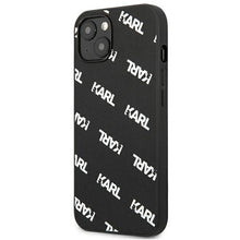 Заредете изображение във визуализатора на галерията – Karl Lagerfeld KLHCP13SPULMBK3 iPhone 13 mini 5,4" hardcase czarny/black Allover - TopMag
