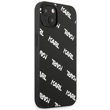 Заредете изображение във визуализатора на галерията – Karl Lagerfeld KLHCP13SPULMBK3 iPhone 13 mini 5,4" hardcase czarny/black Allover - TopMag
